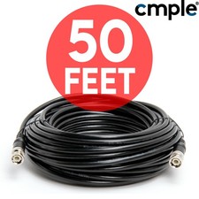 50FT BNC Cable RG59U CCTV Video 75ohm Security Camera Coaxial Cord DVR Satellite