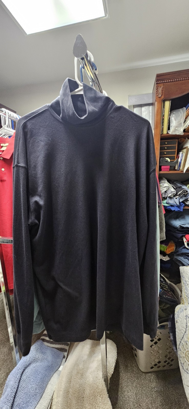 LL Bean Turtleneck Lot Of 3, Men's Size XXLT, Brown, Teal, Black, 5-day auction!