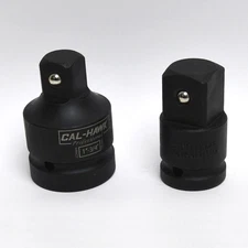 2pc Air Impact 1" x 3/4" Drive Socket Adapter Set Reducer Heavy Duty
