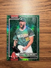 Garrett Crochet 2026 Topps Series 1 #53 Easter Holiday Green Foil SP Red Sox