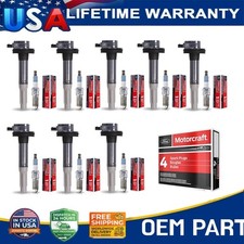 8pcs Oem Ignition Coils 8 Motorcraft Spark Plugs For Ford F-150 Mustang 5.0l 8pcs Oem Ignition Coils 8 Motorcraft Spark Plugs For Ford F-150 Mustang 5.0l