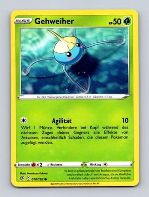 TCG Pokemon Karte DE Gehweiher 10/192 Masakazu Fukuda Clash der Rebellen