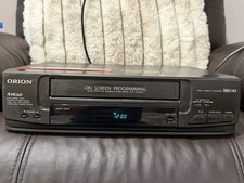 Orion VR0420 VHS VCR Video Cassette Recorder 4-Head Black VHS HQ Tested No Remot
