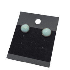 Native American Vintage Sterling Silver Turquoise Earring Studs
