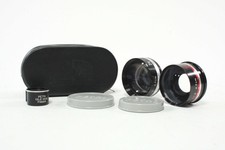 Petri AUX Lens Set with Tele-Wide Finder 75 Wide  75 Tele for 45mm f/1.8 with C
