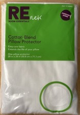 Pillow Protector Room Essentials Cotton Blend Cover Standard/Queen 20" x 28"
