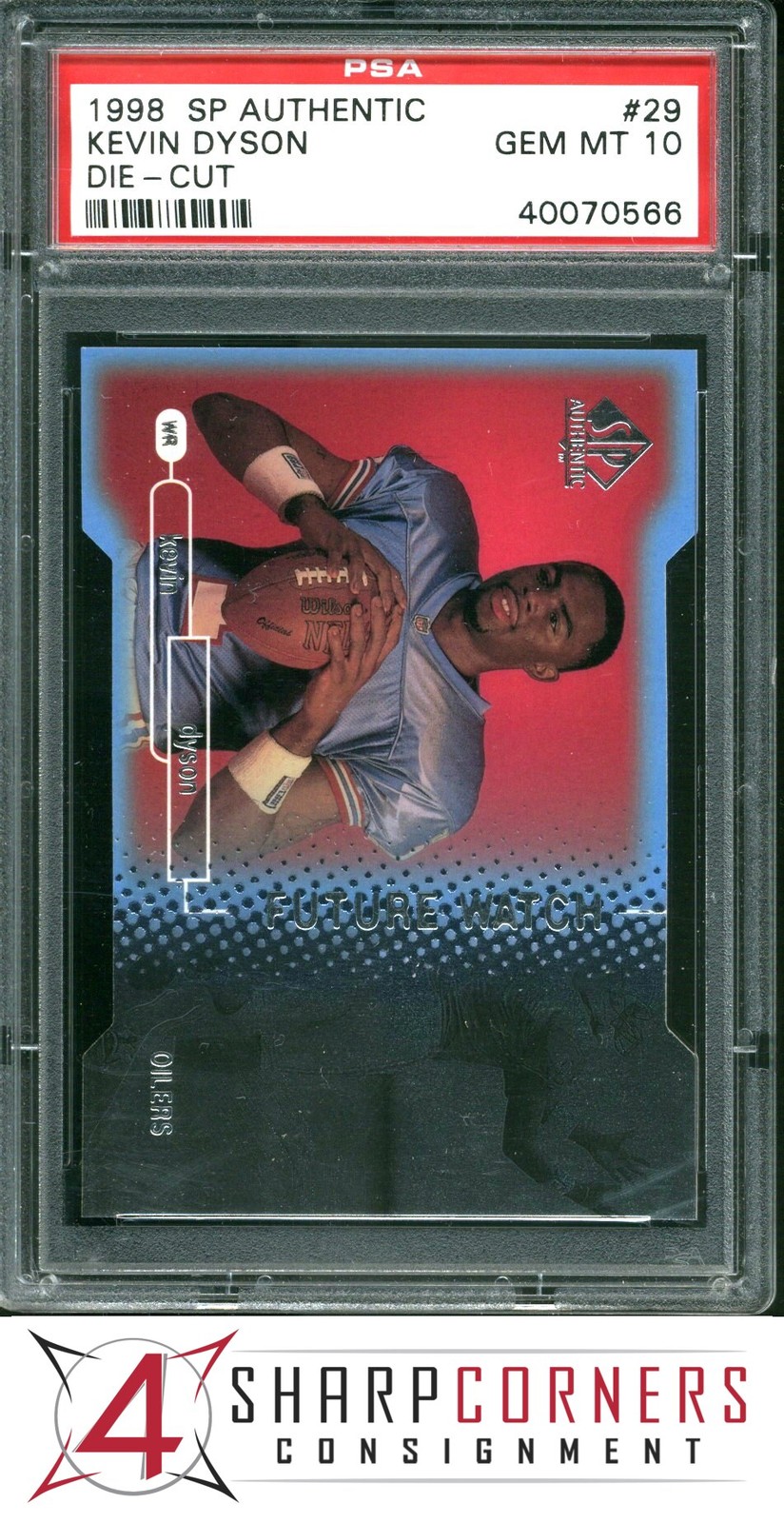 Kevin Dyson SP Authentic #29 Die-Cut