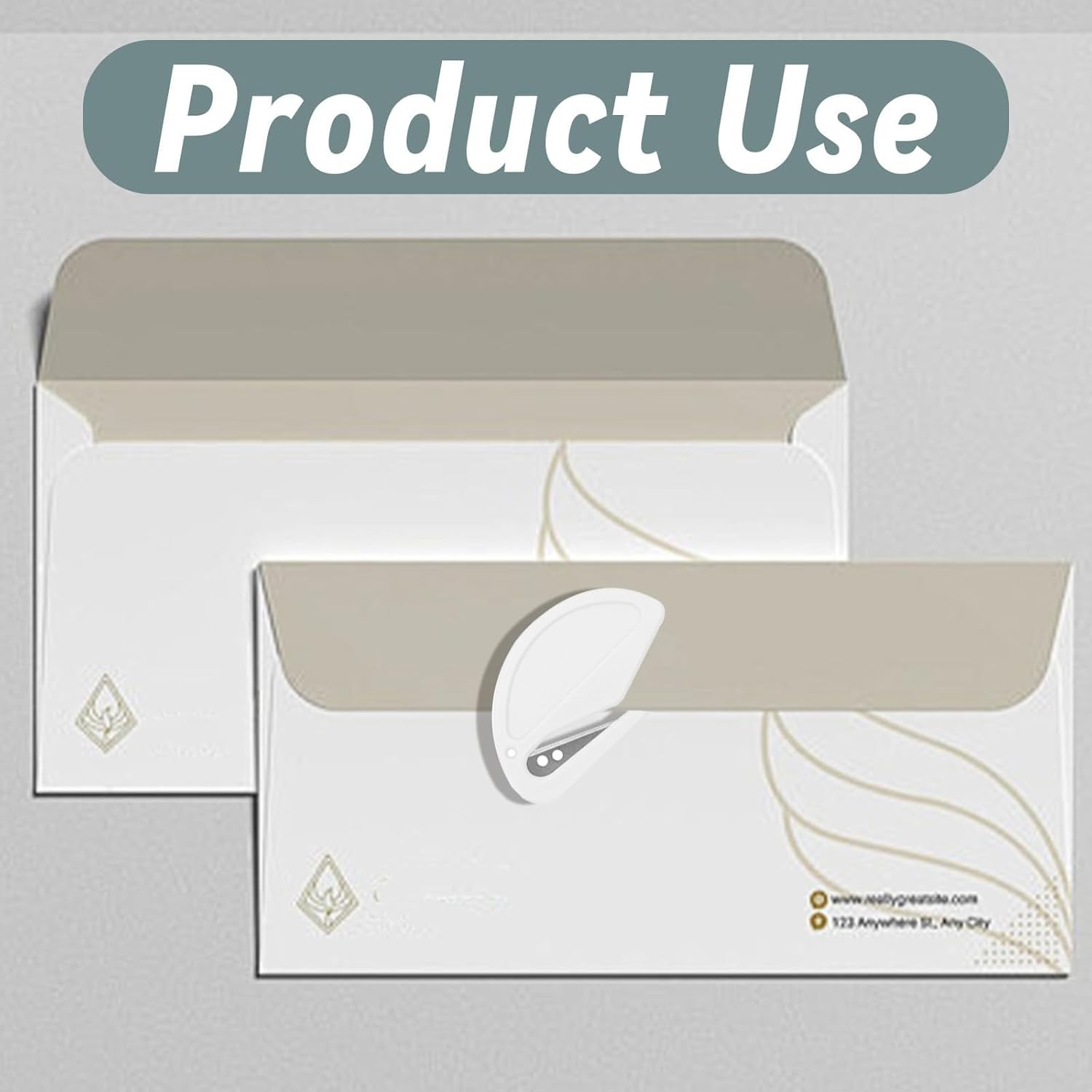 20 Pieces Letter Opener Envelope Slitter,Razor Blade Plastic Openers, Ideal for