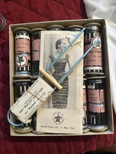Vintage Morell Yarns Silk & rayon Ribbon Dress Kit. Opened Unused Box. Vintage