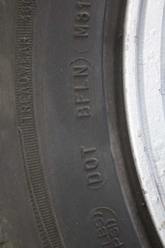 1990 TOYOTA CELICA RIGHT SIDE WHEEL 195 55 15 RIM BF GOODRICH TIRE 6/32 TREAD