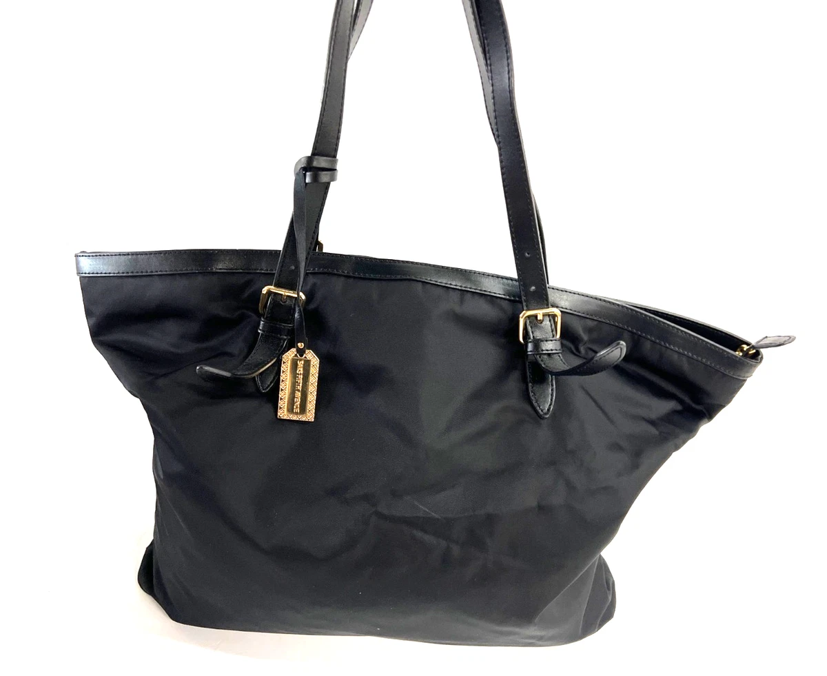 SAKS FIFTH AVENUE イタリア製 本革 レザー トートバッグ 黒 