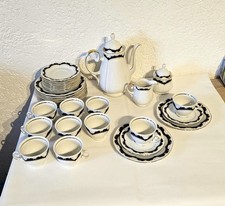 Mocca ❤️ Kaffeservice für 10 Personen  Mitterteich Porzellan Goldrand Vintage