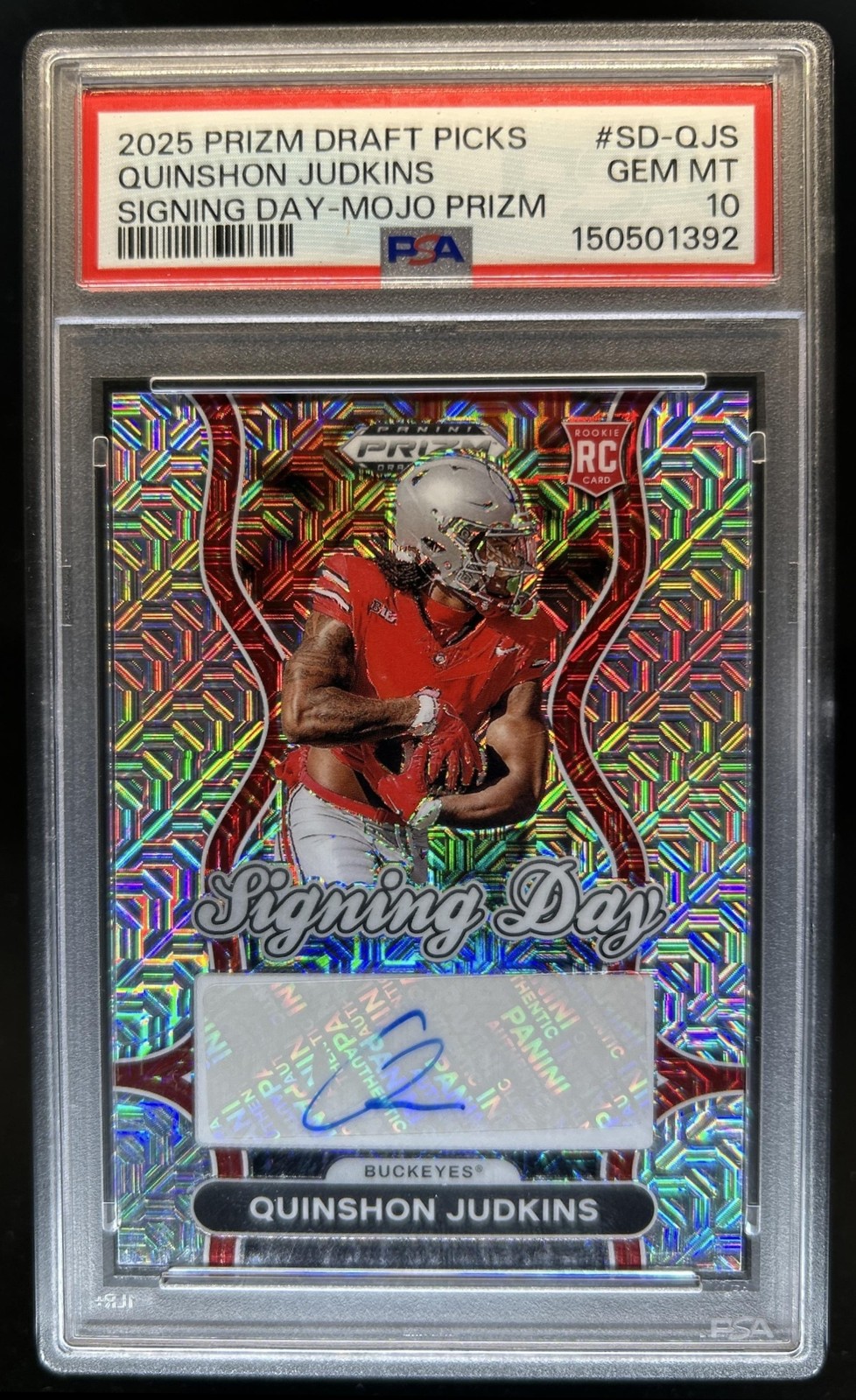 Quinshon Judkins Panini Prizm Draft Picks Signing Day #SDQJS Mojo