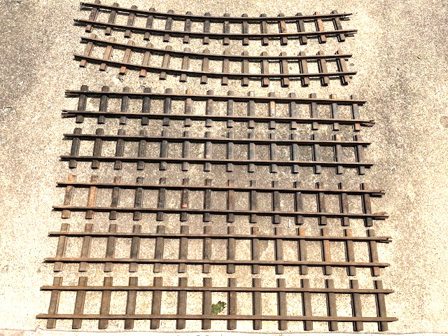 Original Buddy L Bethlehem Steel Co Track 48"L 3 1/4" Gauge USA Made Pickup Only