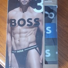 Image of Hugo Boss Men's Boxer Underwear 3-Pack Black Green  Blue Size Xl