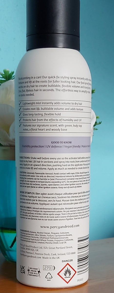 Percy Reed London Dry Volumising Spray 200ml