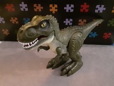 Zuru Robo Alive Grey Raptor Dinosaur Roaring & Walking Articulated Arms Legs Jaw