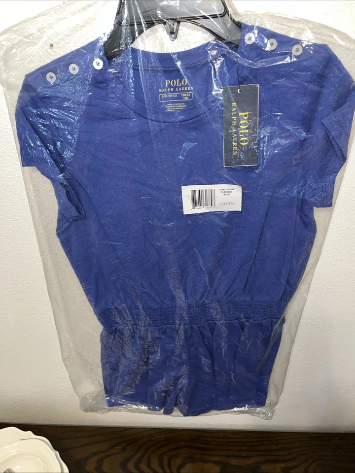 Mameluco Ralph Lauren Pony Niñas Clásico Azul Algodón (L 12-14) Foto 4 de 4