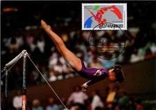 BRD 1989 MK Maximumkarte Für den Sport - Kunstturnen Weltmeisterschaft Turnen