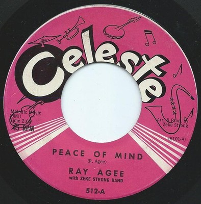 Ray Agee - Peace Of Mind / Faith - Used Vinyl Record 7 - C8100z
