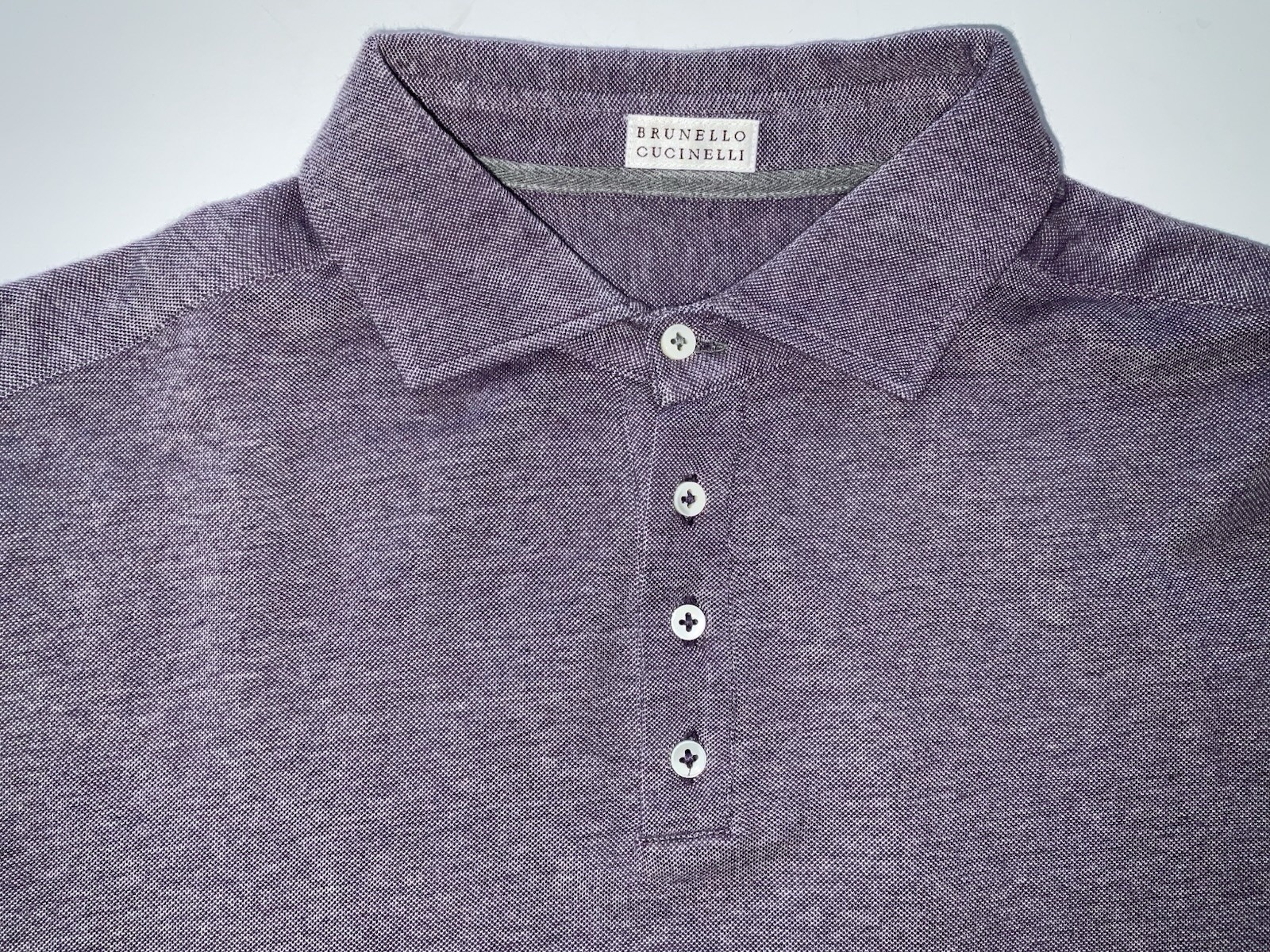 Brunello Cucinelli Four-Button Placket Cotton Pol… - image 1