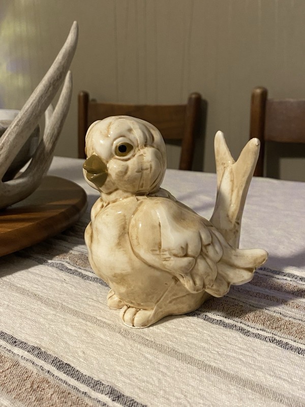 This Is A Vintage Norleans Ceramic Love Bird Figurine From Japan.