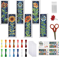 6 Set Kreuzstich Lesezeichen Set 11 Ct Gestempeltes Kreuzstich Set Diy Stickerei