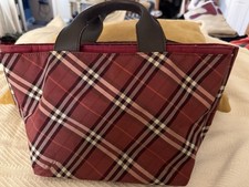 BURBERRY HANDBAG/RED PLAID/COA/BEAUTIFUL PRELOVED 