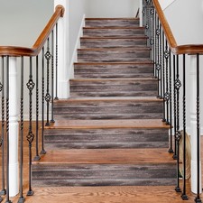 14 pcs Self-adhesive Stair Stickers Stair Rise Sticker for Stair Steps Wood