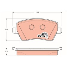 Satz Bremsbeläge Bremsklötze vorne für Renault Dokker Kangoo BE KW0/1 | 24044