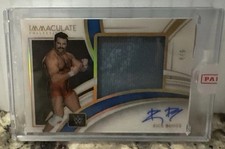 2022 Panini Immaculate WWE Rick Boogs Acetate On Card Auto 5/8 SSP