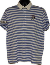 Ralph Lauren Golf Polo Classic Golf Fit XL Logos Men  s Blue/ White Striped