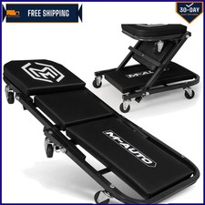 2-in-1 Adjustable Rolling Creeper Seat - 36 For Effortless Car Maintenance 2-in-1 Adjustable Rolling Creeper Seat - 36 For Effortless Car Maintenance