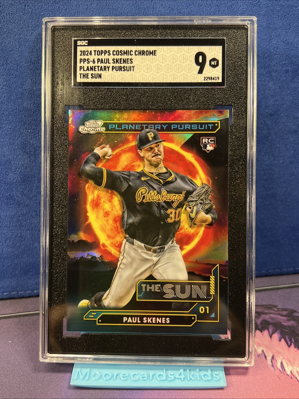 2024 Topps Cosmic Chrome Paul Skenes #PPS-6 Planetary Pursuit The Sun SGC 9