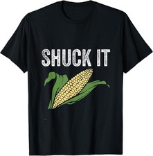 Shuck It Funny Farmer Corn Lover Market Festival Gift Cotton Tee - Made In Usa