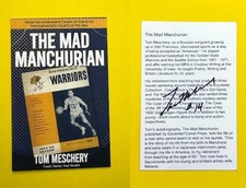 Tom Meschery Autographed Oversized Card Basketball Warriors