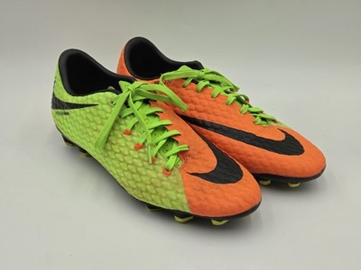 2016 Nike Hypervenom Phade III Mens Size Orange Green Soccer