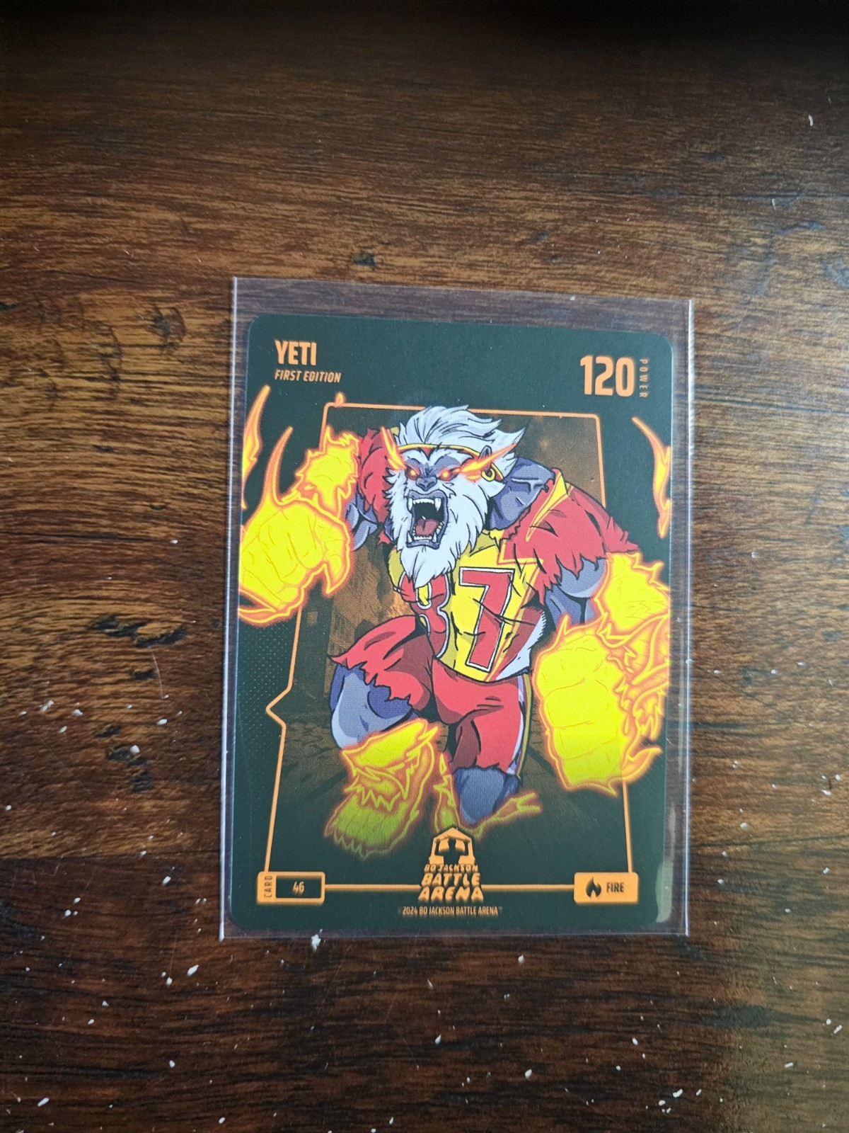 2024 Bo Jackson Battle Arena Alpha Yeti Travis Kelce SP Fire Paper #46