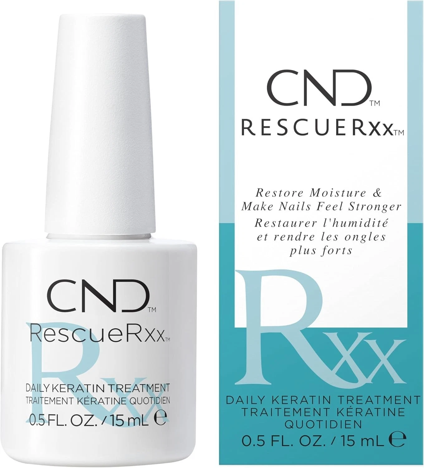 CND RescueRxx Daily Keratin Nail Treatment 15ml | Strengthening Care