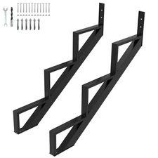 Steel Stair Riser-2 Pack, 3 Step Stringers for Deck, Sturdy Steel Stringer new