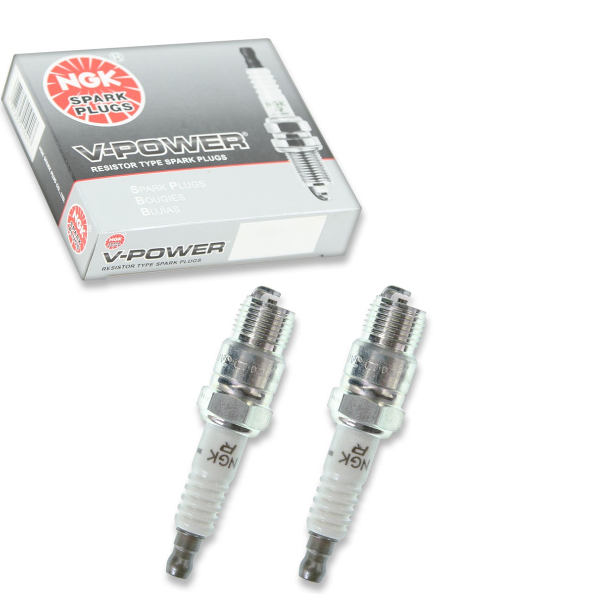 2 pc NGK 7052 YR5 V-Power Spark Plugs for T16R-U RV12C R46T R45T R44T MR44T zy