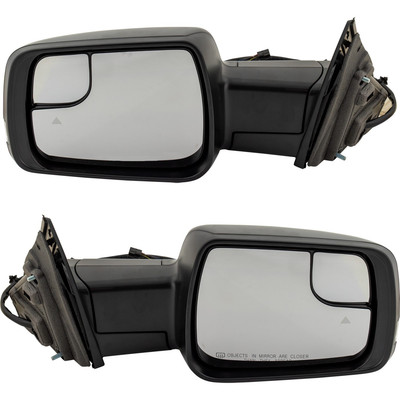 Mirrors For 2019-2022 Ram 1500 Pair Power Heated Power Folding Turn Signal Black