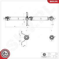 Esen SKV Antriebswelle Kardanwelle Hinten FüR Audi A4 Allroad 8KH B8 8K5 8K2