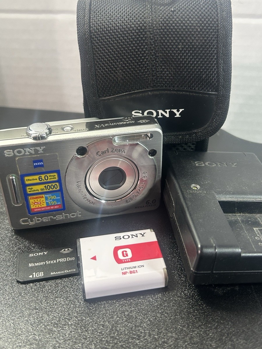 Sony Cyber-shot DSC-W50 6.0MP Digital Camera - Silver for sale