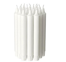 IKEA JUBLA - Duftlose Kronleuchterkerze, weiß / 20 Stück - 19 cm