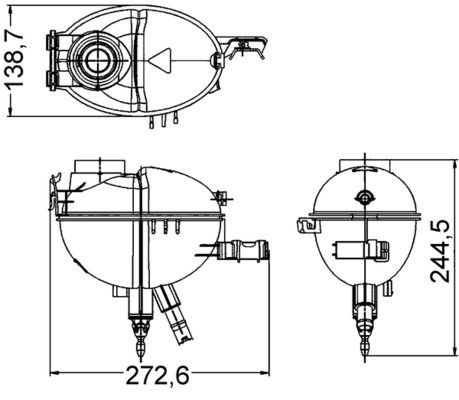Mahle CRT 209 000S AusgleichsbehäLter, KüHlmittel FüR MERCEDES-BENZ-image