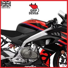 Grip Devils Tank Grips: Aprilia RS 457 2024+ Black