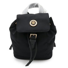 Versace Medusa Nylon Backpack Women Black One Size