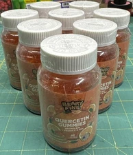 Beary Fine Quercetin Gummies 60ct Exp 05/25 - Lot of 8 Sealed Bottles