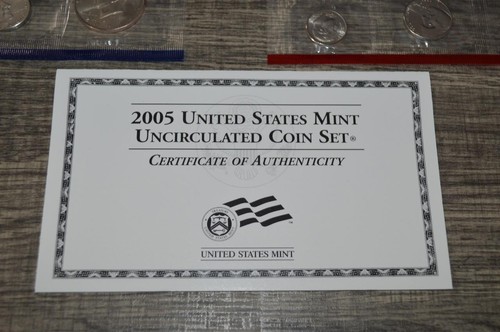 2005 P & D United States 22 Coin Uncirculated Set W/ Envelope (OGP) Very Nice ! - Picture 10 of 11